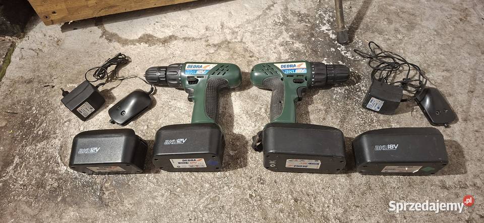 2 Wkrętarki DEDRA 12V i 18V komplet Zielona Góra sprzedam