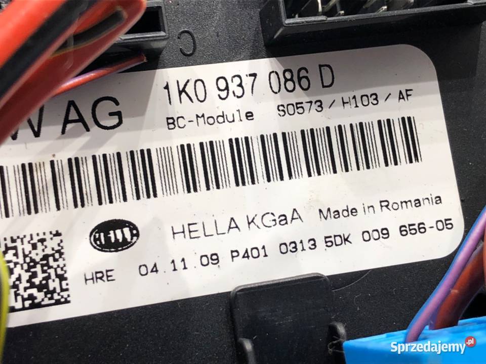 MODUŁ KOMFORTU VW GOLF VI 1K0937086D Hatchback