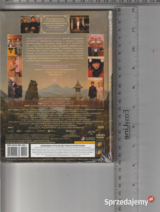 The Grand Budapest hotel Adrien Brody DVD Pruszków sprzedam