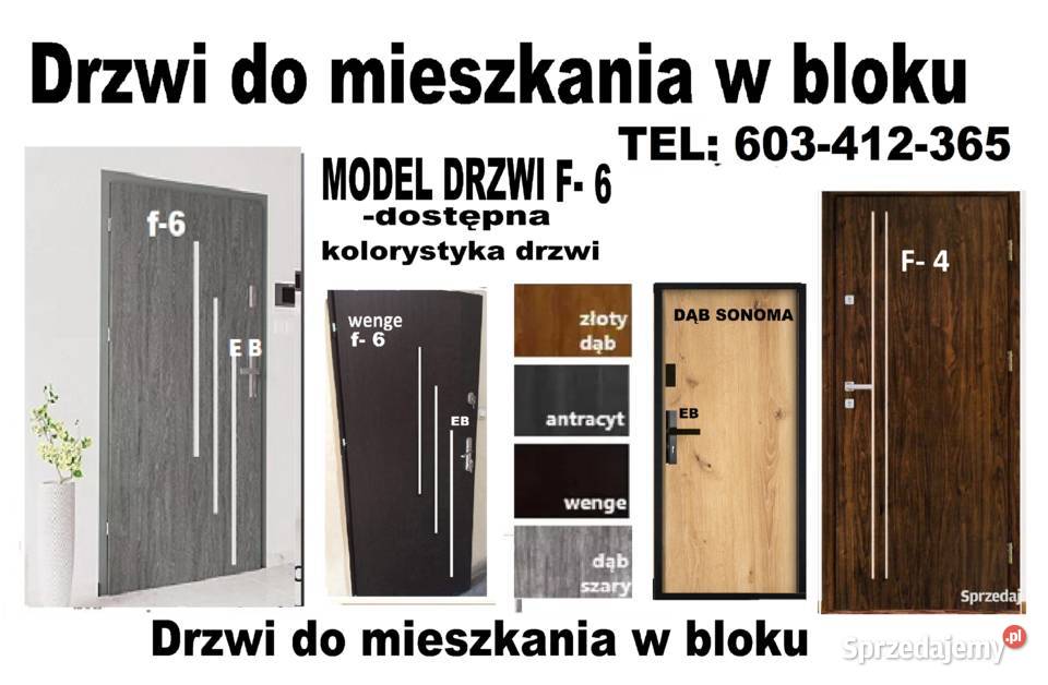 Drzwi zewnętrzne drewniane i metalowe OCIEPLONE Piotrków Trybunalski