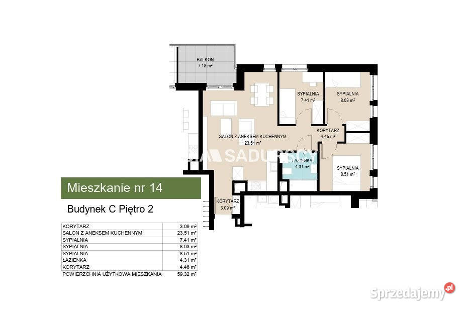 sprzedaży mieszkania 5931m2 4 pokojowe Kraków