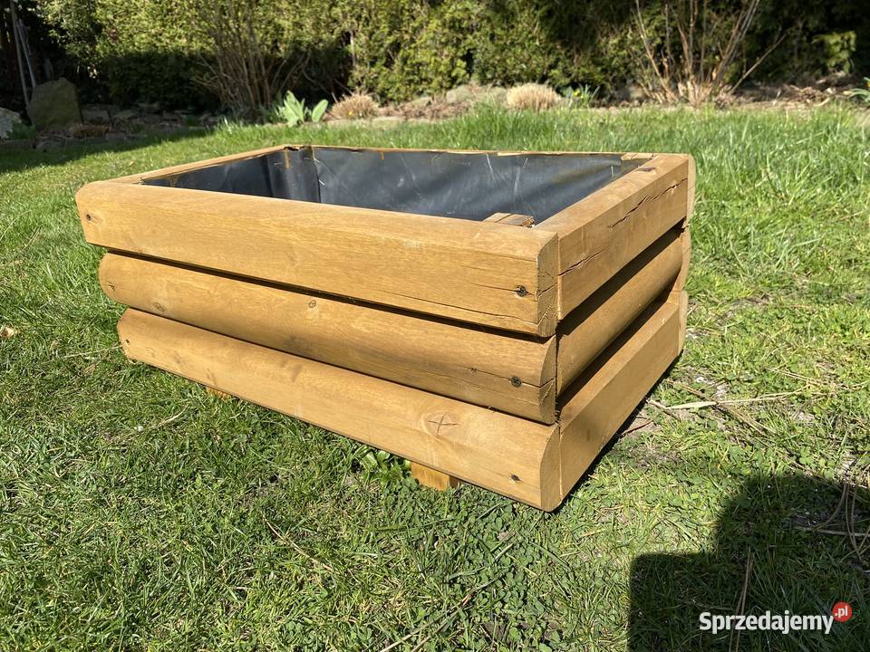 Donice Ogrodowe drewniane duże sprzedam