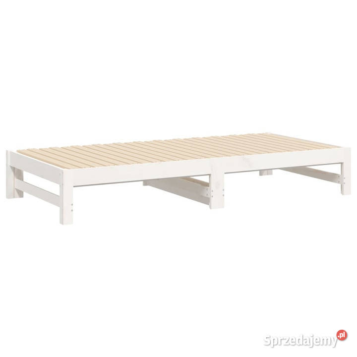 Łóżko rozsuwane białe 2x90x190 lite drewno Warszawa