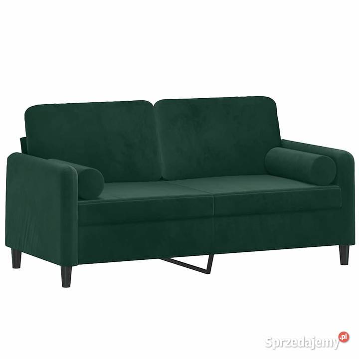 vidaXL 2osobowa sofa z poduszkami ciemnozielona Warszawa sprzedam