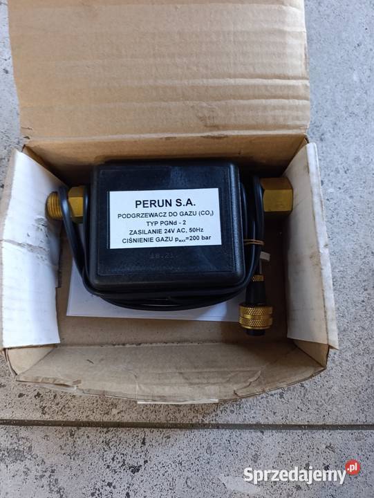 Elektryczny podgrzewacz gazu CO2 tlen argon Czarny Las