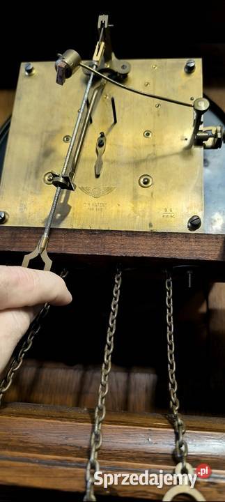 Piękny zegar stojący SCHLENKER KIENZLE dębowy Kwaczała