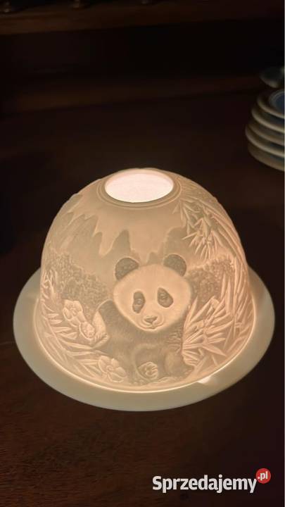 Z pandami Lampion na t light Lampka Gdańsk