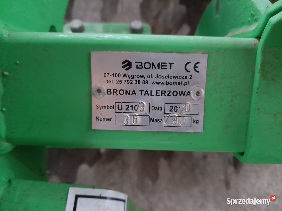 Agregat talerzowy Bomet Perseus 20 Stare Bulkowo