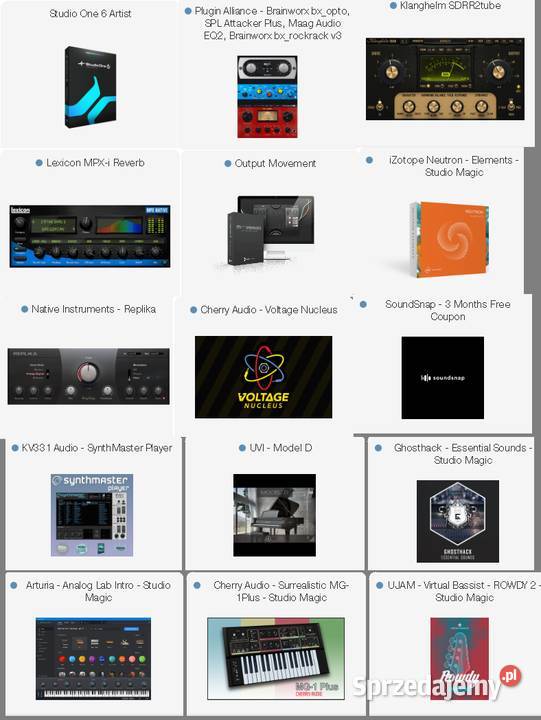 plugin wtyczki vst flowkey arturia presonus Kleosin sprzedam