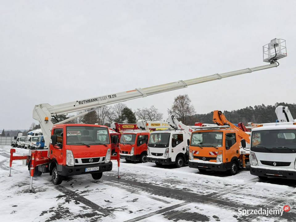 Nissan Cabstar Podnośnik Koszowy 27m RUTHMANN TB pełny VAT Widełki