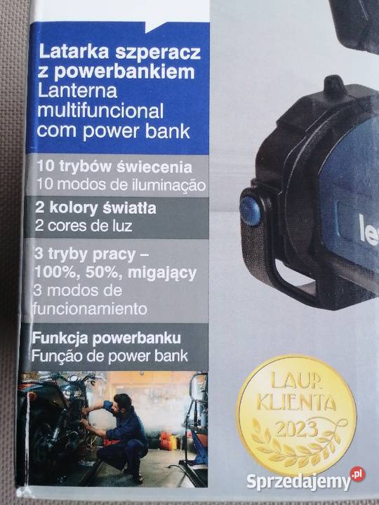 Latarka Szperacz z powerbankiem Nowa nieużywana Wieliczka