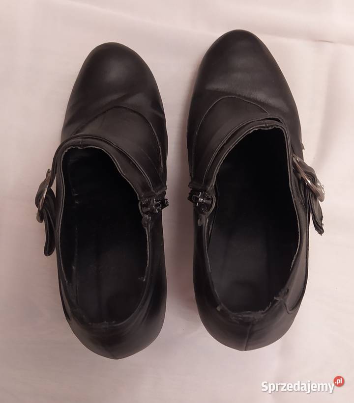 Botki damskie na obcasie rozmiar 38 Hajnówka sprzedam