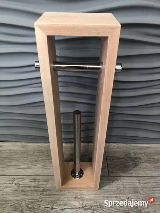 Ekologiczny stojak drewniany na papier toaletowy wielokolorowy podkarpackie Dębica