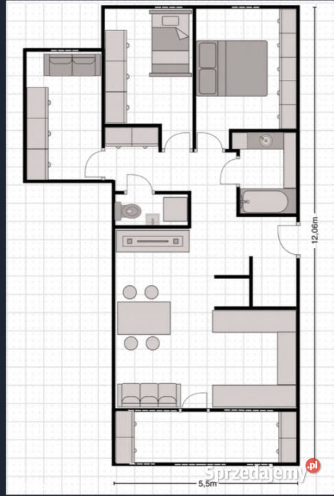4pokojowy nowoczesny apartament w sercu Kraków