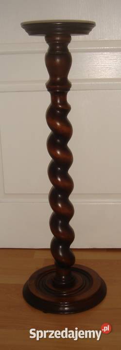 Stary drewniany słupek kwietnik w stylu gdańskim Łódź