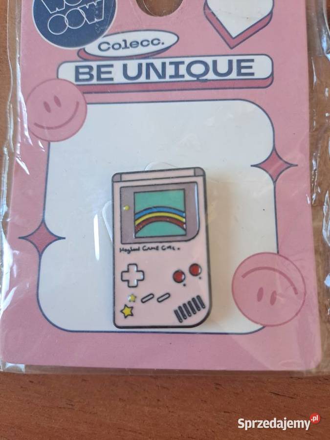 Pin Przypinka Gameboy Girl różowa Warszawa