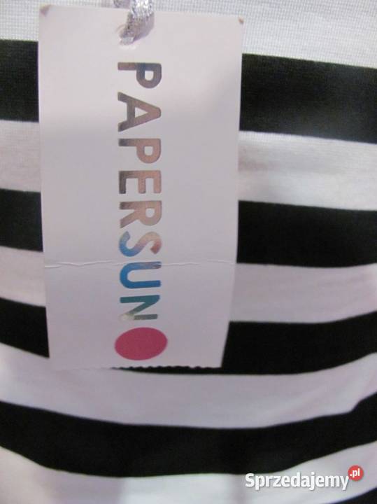 sukienka PAPERSUN w paski białoczarne jeden sprzedam