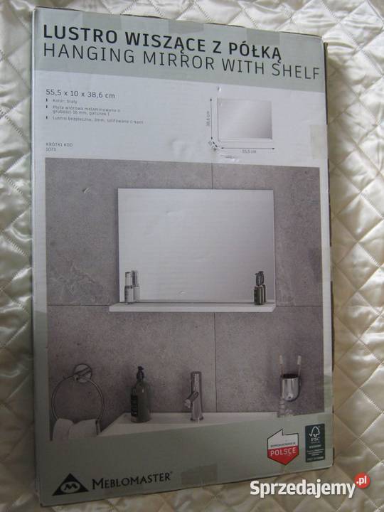 Lustro wiszące z półką Nowe Baranowo