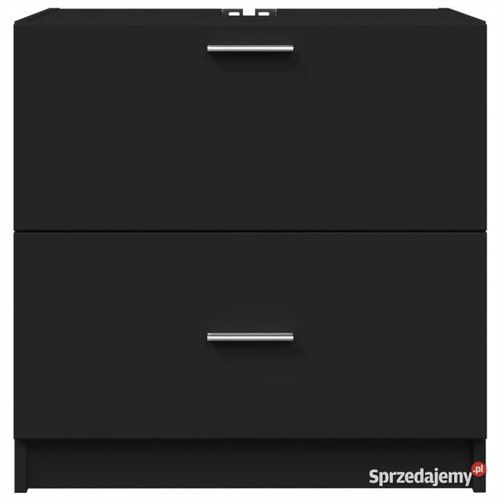 Szafka pod umywalkę czarna 59x37x59 WM848109 Pozostałe Warszawa