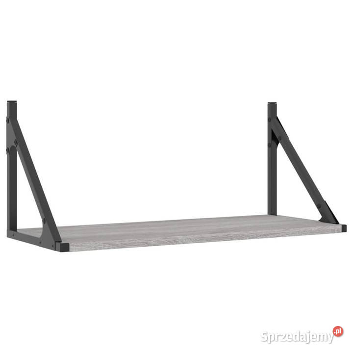 Półki ścienne 2 szary dąb sonoma 60x25x255 mazowieckie Warszawa
