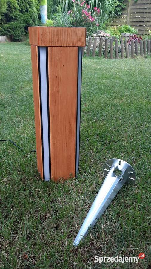 Stylowa drewniana lampa WiFi LED RGBW Szamotuły