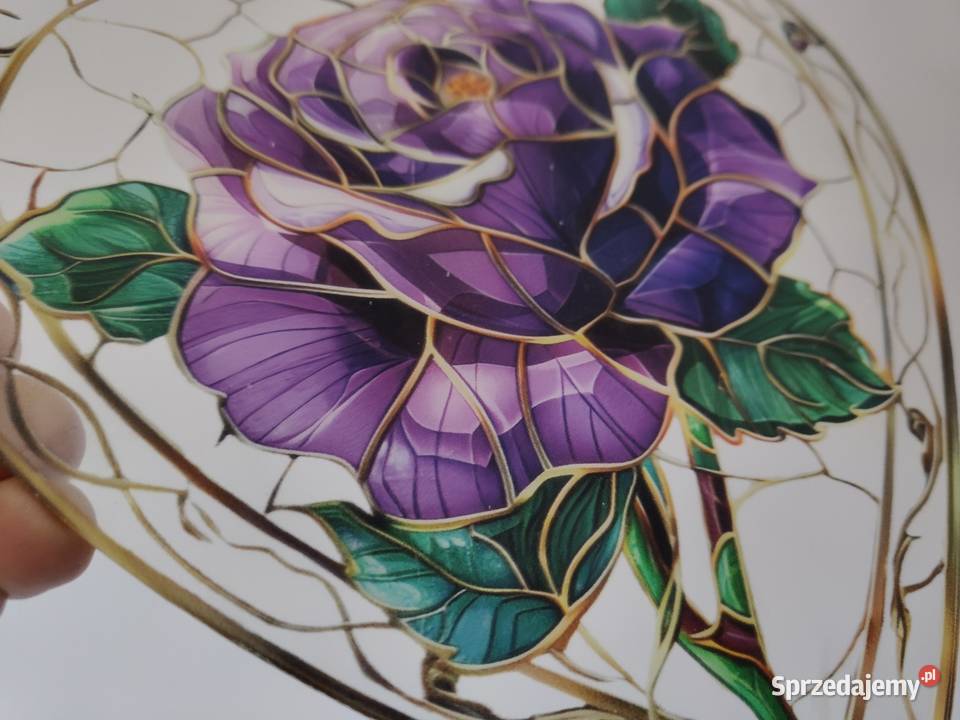 Nowy witraż witrażyk dekoracja okienna łapacz Płock