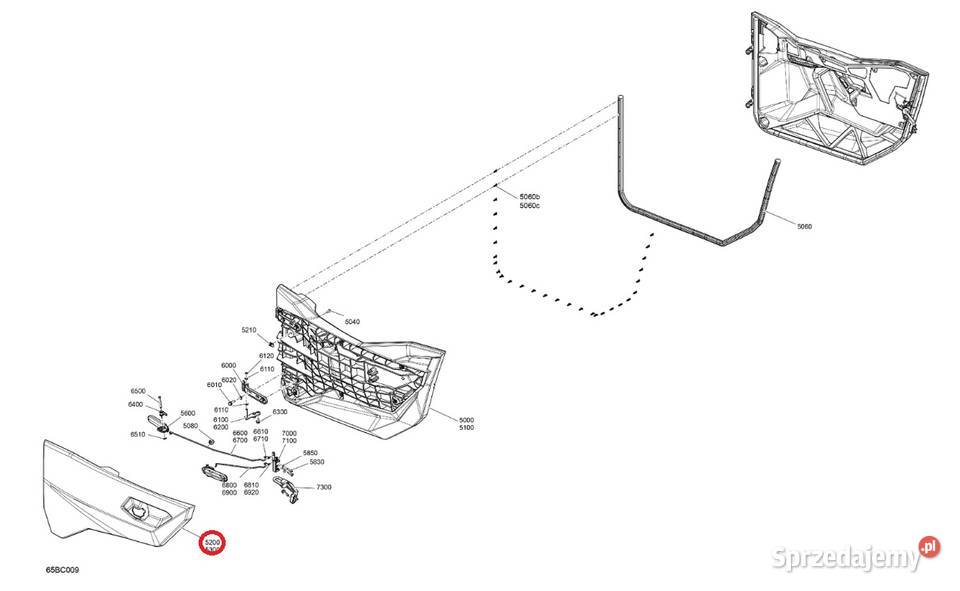 Panel drzwi lewy przód CanAm Maverick BRP Nowy Sącz