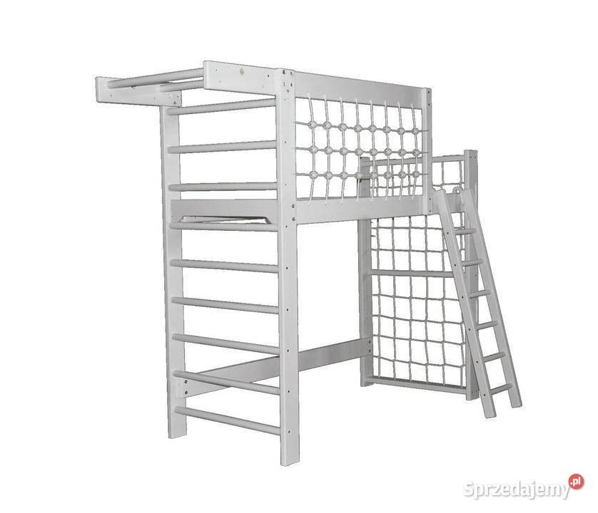 łóżko piętrowe drabinka gimnastyczna Dream biały Kraków