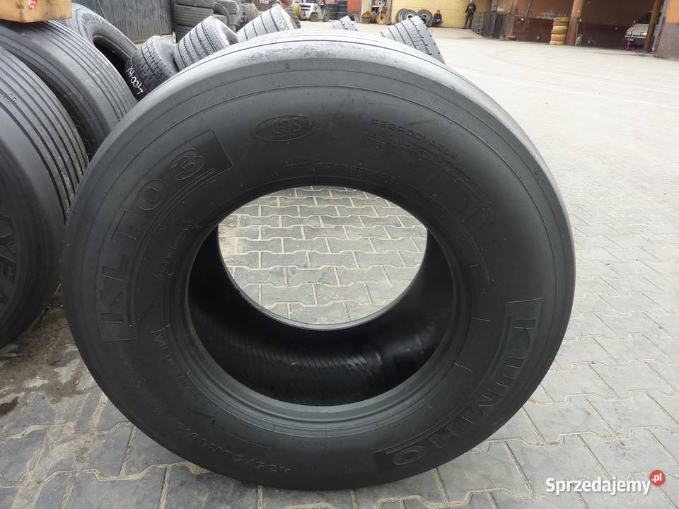 Opona używana ciężarowa 43550R195 KUMHO KLT03 Zaścianki
