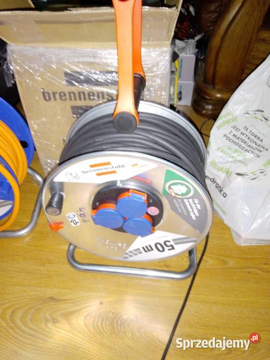 Firmowy przedłużacz budowlany 50m na szpuli Nowy Mińsk Mazowiecki