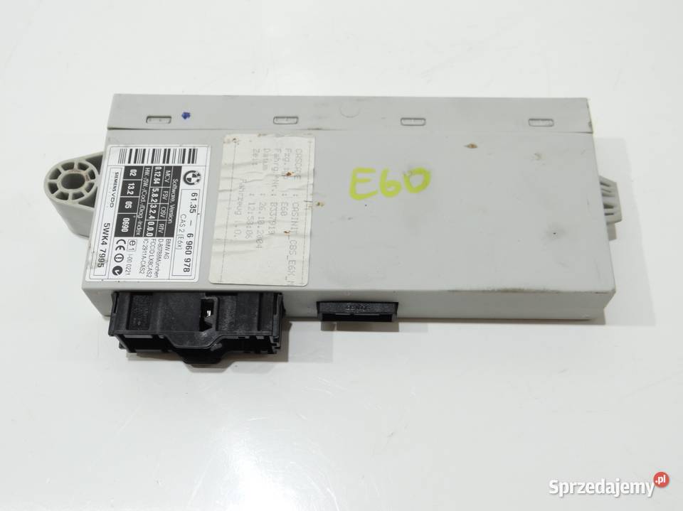 MODUŁ STEROWNIK CAS BMW E60 E61 6960978 4614514 Strzyżewice sprzedam