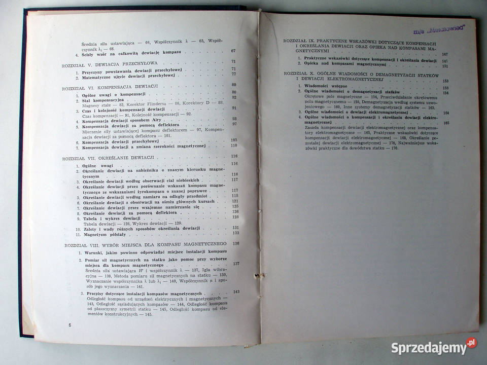 Dewiacja i kompensacja kompasu magnetycznego B Limanowa