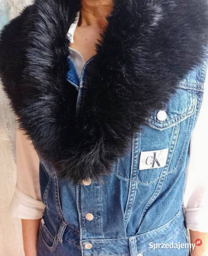 Ekskluzywny czarny futrzany kołnierz z Londynu Kraków