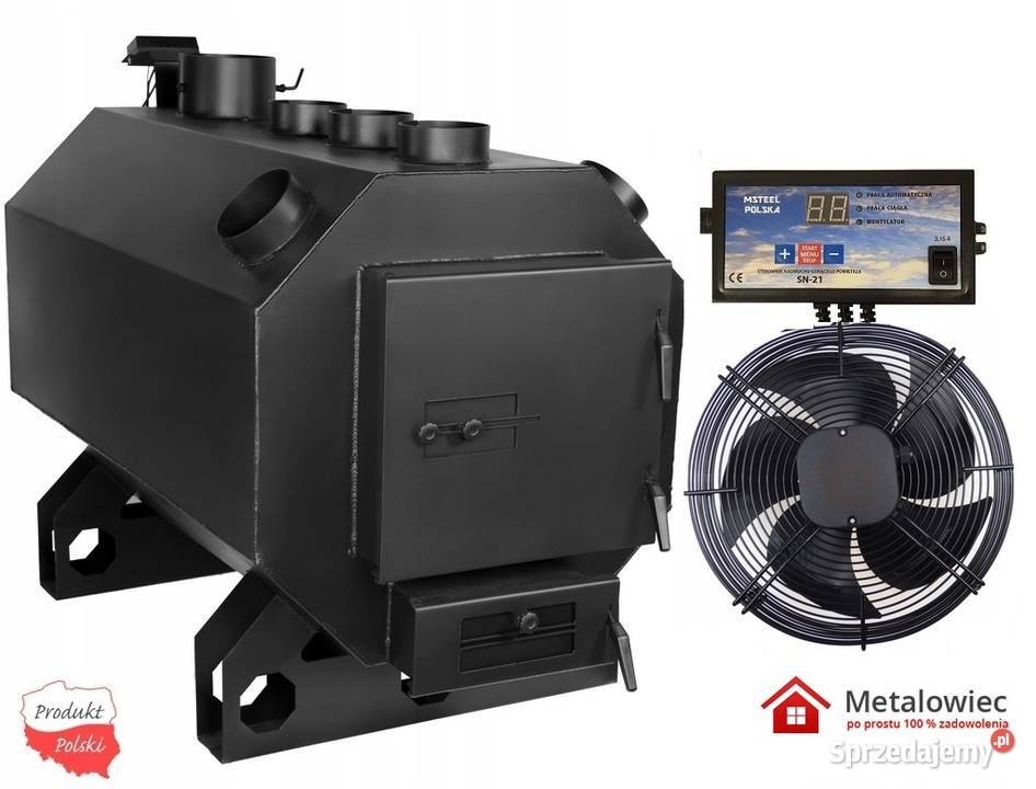 PIEC NADMUCHOWY PNO3 z nadmuchem 45kW wentylator Szpetal Górny