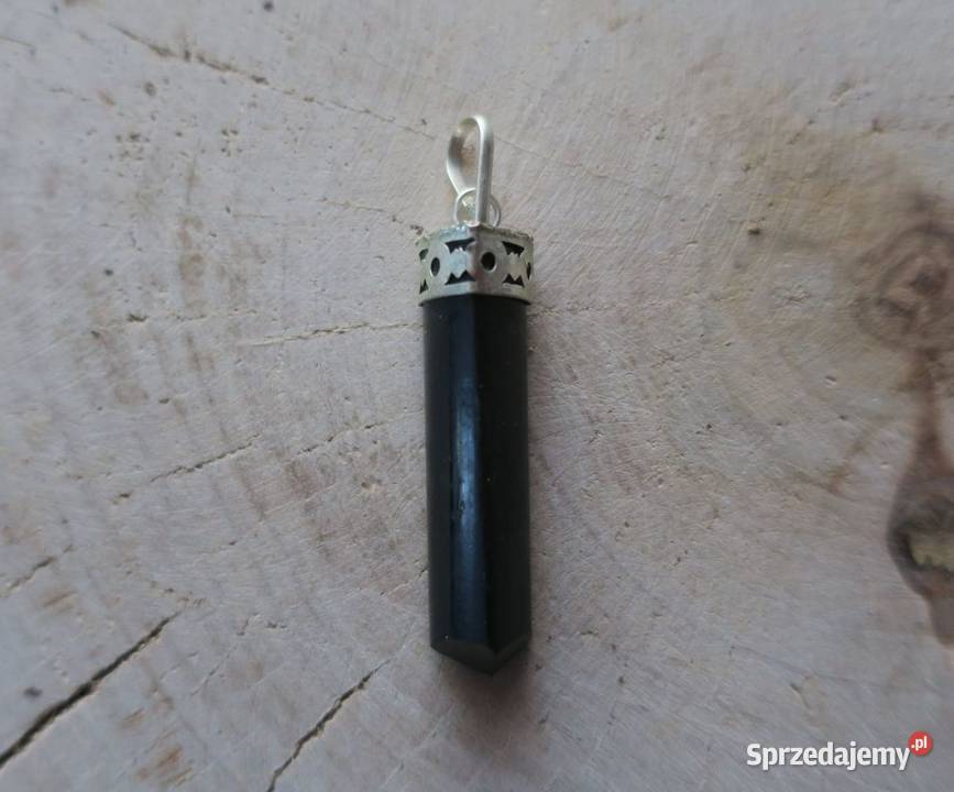 Wisiorek czarny turmalin zawieszka