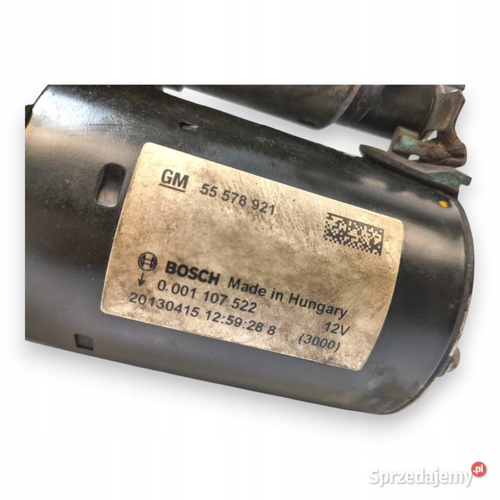 ROZRUSZNIK Opel Corsa D Astra J 12 14 55578921 osobowe Układ elektryczny, zapłon Chełm sprzedam
