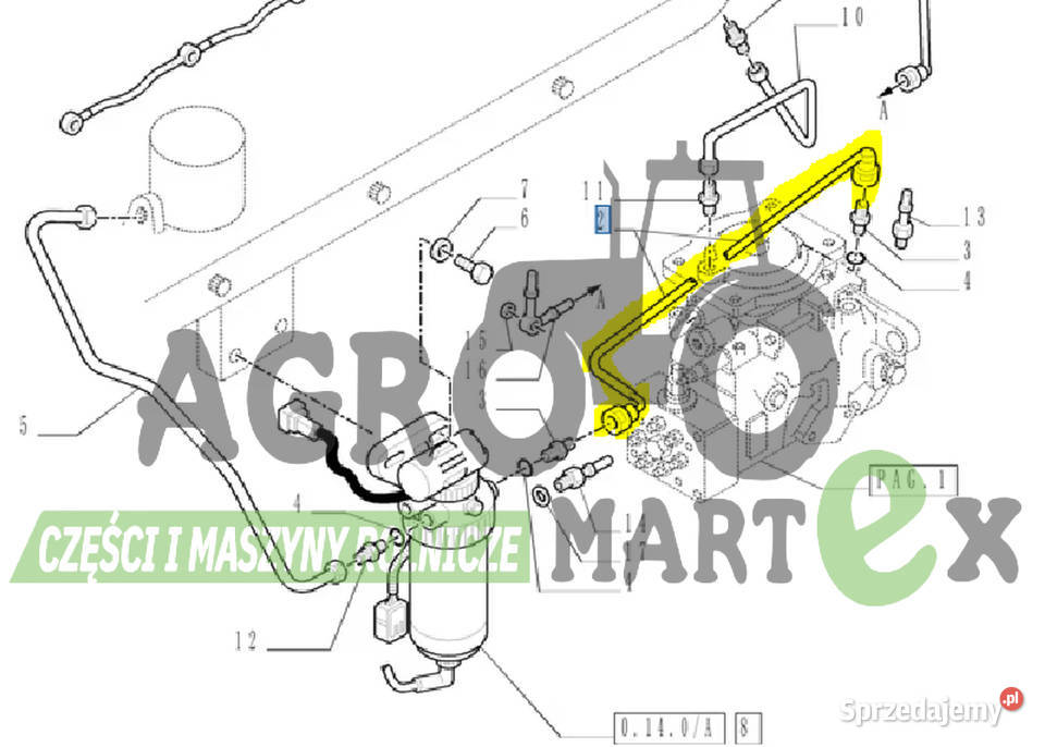 87802558 RURKA CNH Wichrów