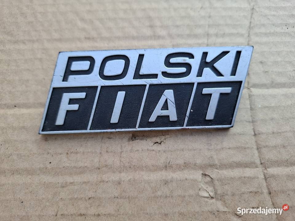 Emblemat znaczek logo przód przednie Fiat 126p Strzelce Opolskie