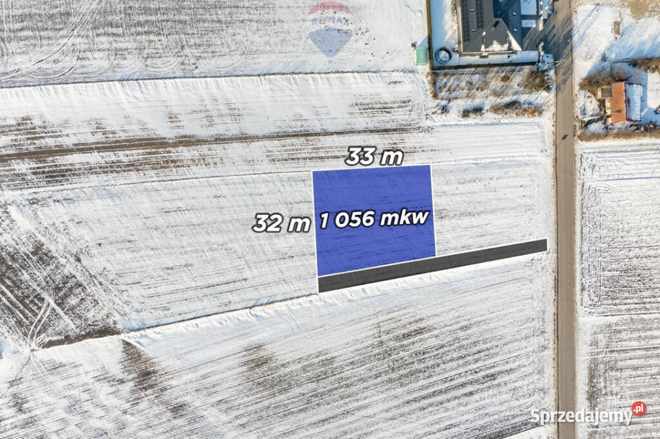 DZIAŁKA BUDOWLANA 1274 WAGANOWICE GMINA SŁOMNIKI małopolskie