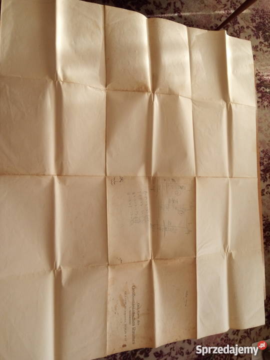 Niemiecka mapa z 1935r Dąbrowa Górnicza