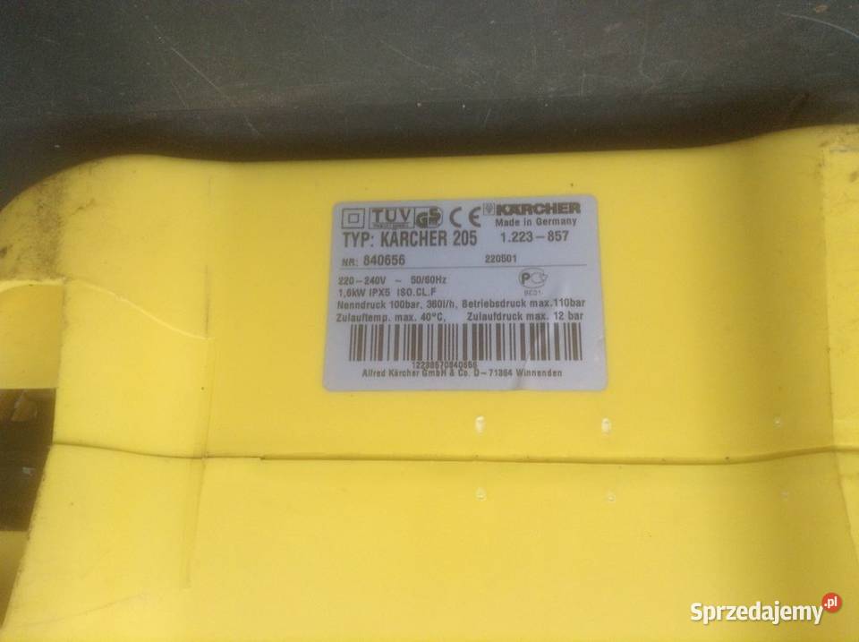 Myjka ciśnieniowa KARCHER 205 opolskie Opole