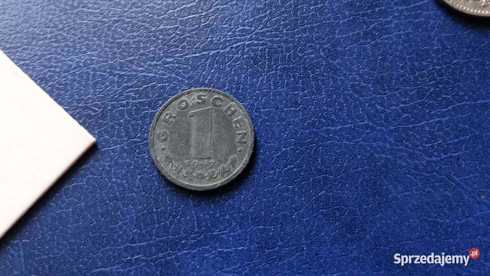 Stare monety 1 grosz 1947 Austria podkarpackie Lesko