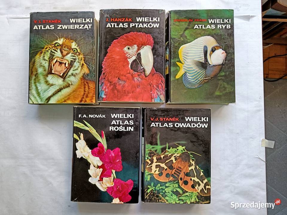 Wielki Atlas Zwierząt, Ptaków, Ryb, Roślin i Owadów 1972r.
