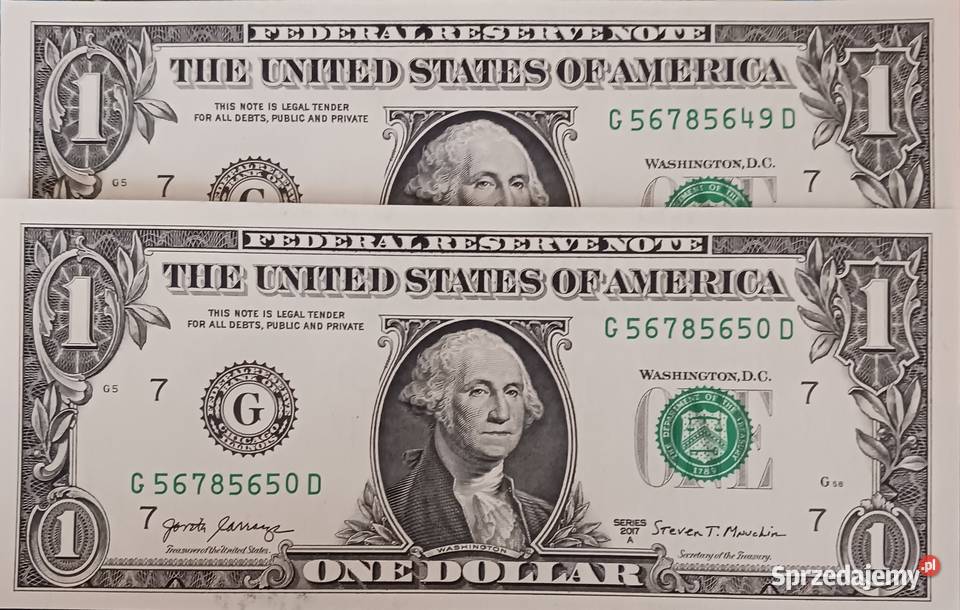 2 x 1 Dolar USA 2017rmen GChicagoseria A koleji Konin