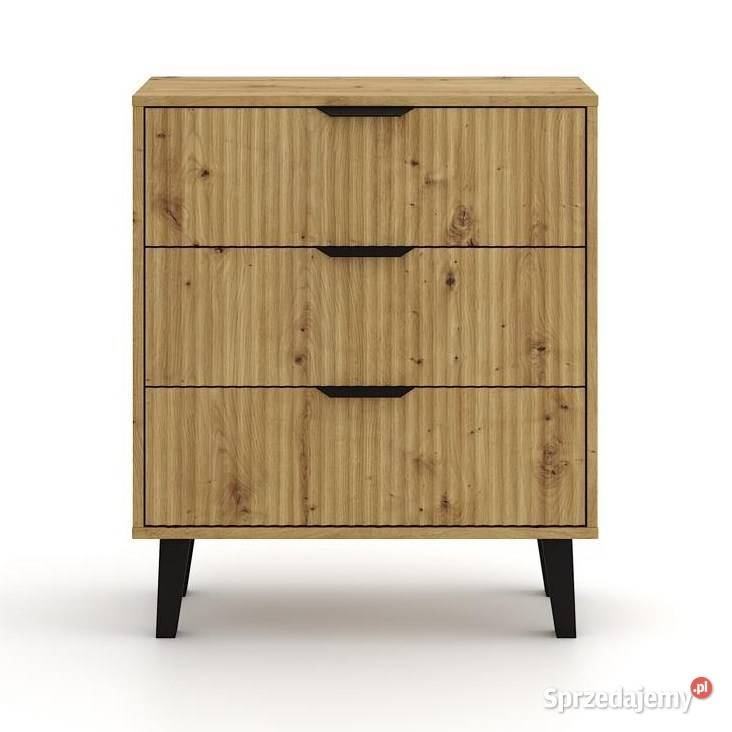 Komoda Scandi 3S SLIM DĄB ARTISAN