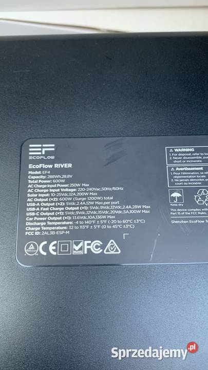 EcoFlow przenośna stacja zasilania 12v220v
