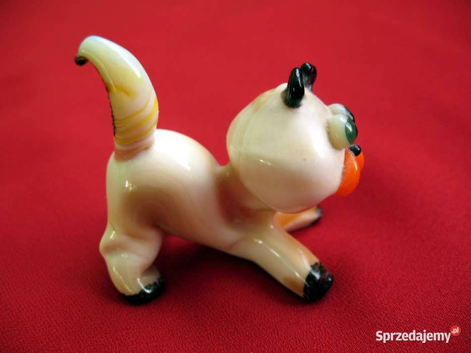 Kot pies figurka ze szkła 45 x 5 x 25 Orygina mazowieckie Siedlce