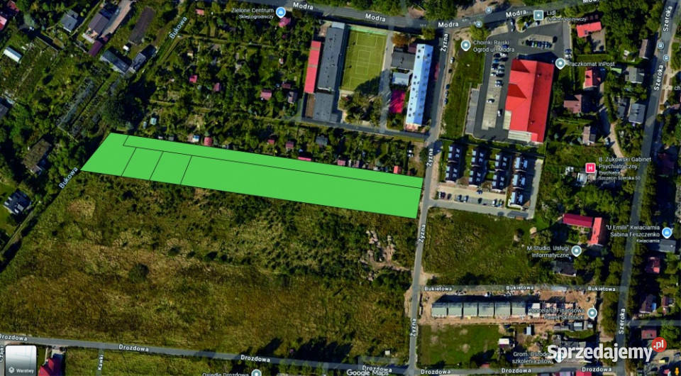 działki pod domy jednorodzinne Krzekowo Szczecin