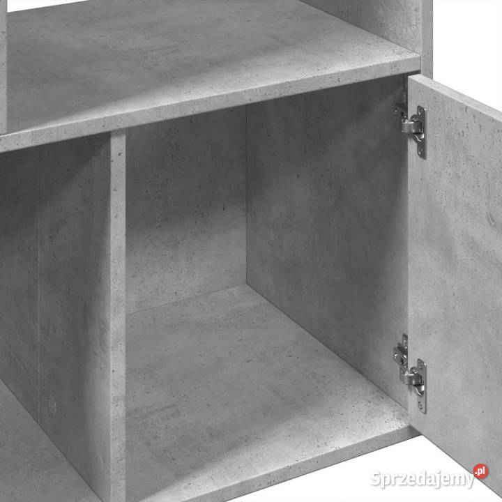 Regał szarość betonu 70x36x189 materiał Warszawa