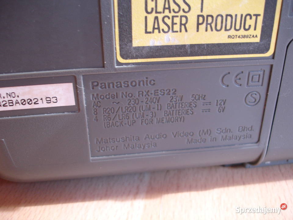 Radiomagnetofon PANASONIC RXES22
